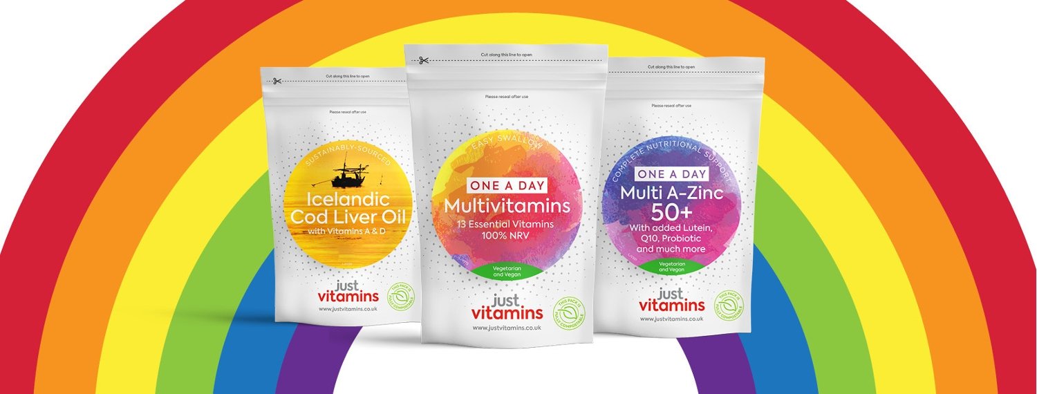 Just Vitamins banner - vitamins and supplements